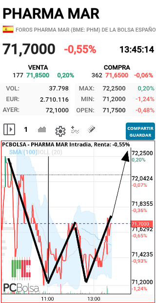 grafico de la accion faemino1