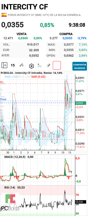 grafico de la accion txinguu