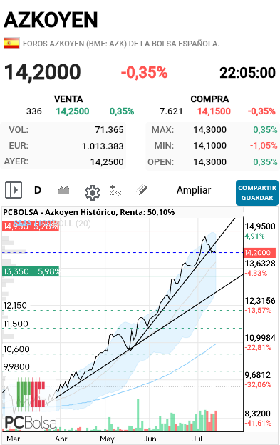 grafico de la accion pere67