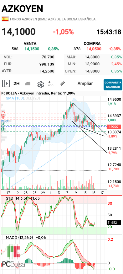 grafico de la accion pere67