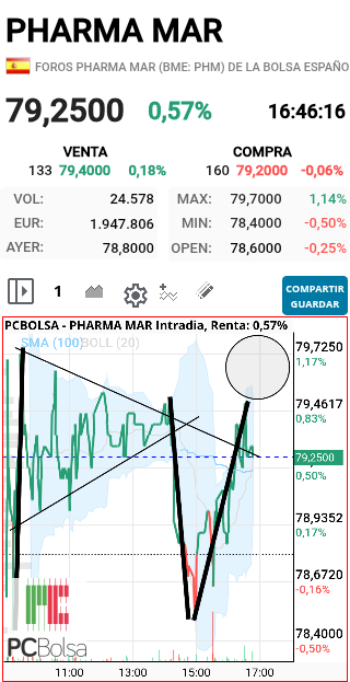 grafico de la accion faemino1