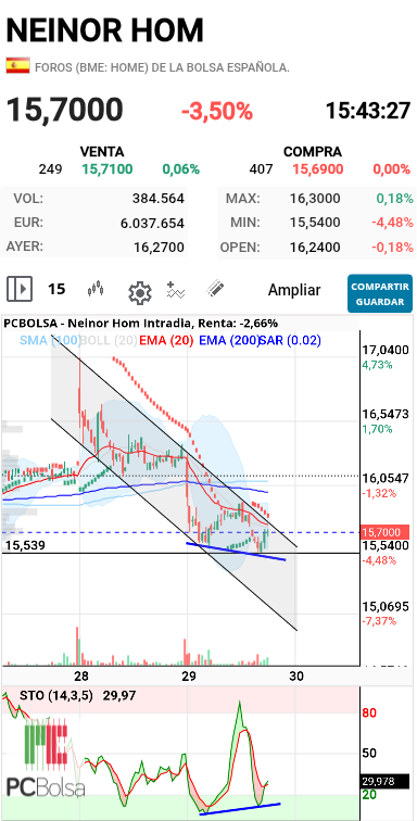 grafico de la accion dmeiga