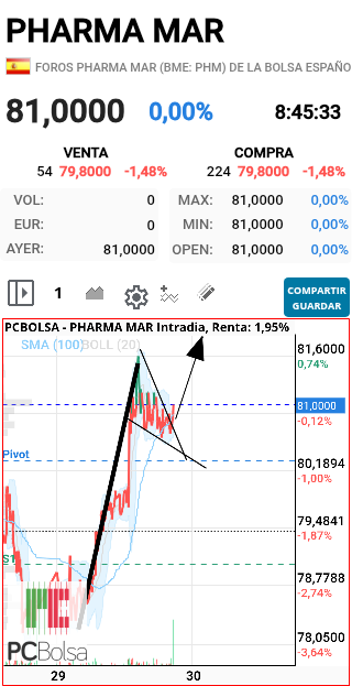grafico de la accion faemino1