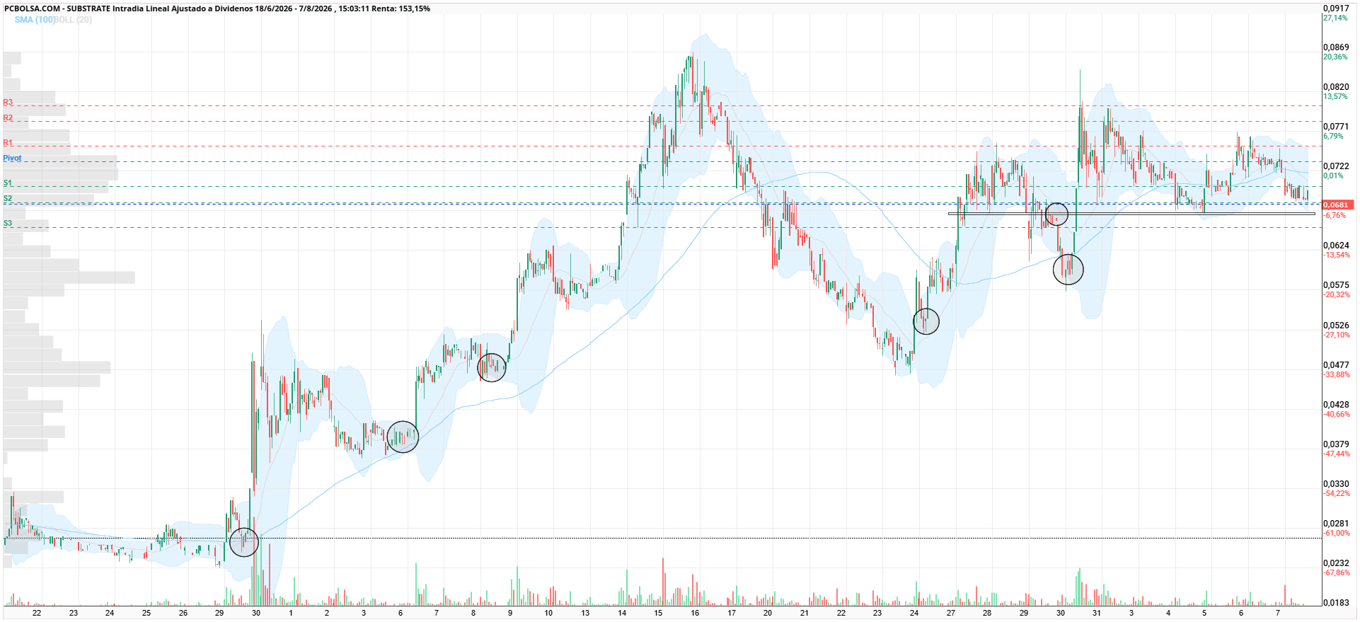 grafico de la accion dario69