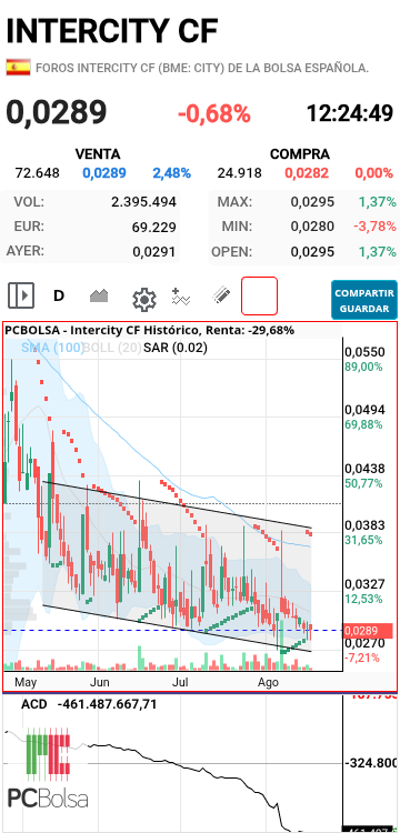 grafico de la accion txinguu