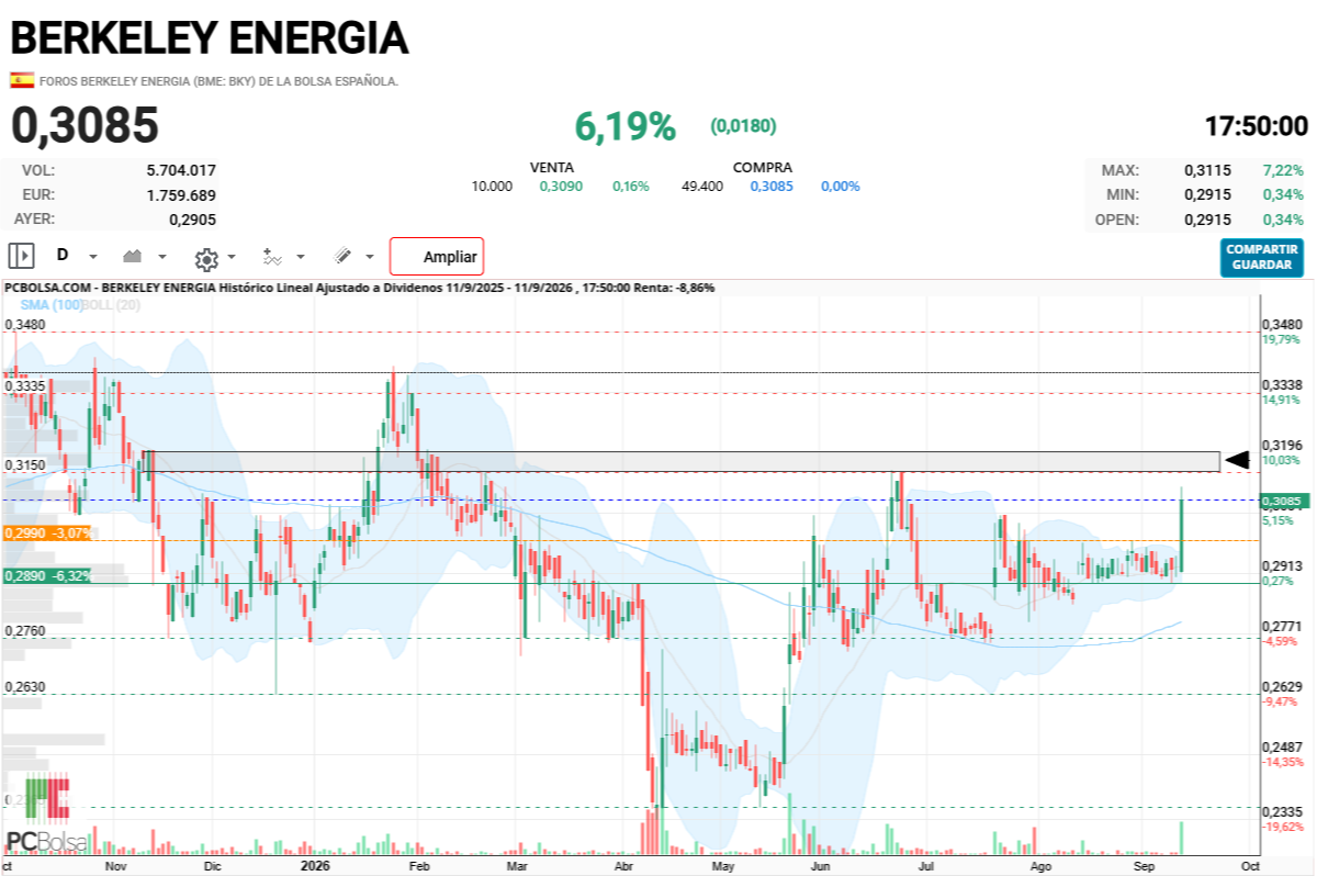 grafico de la accion dario69