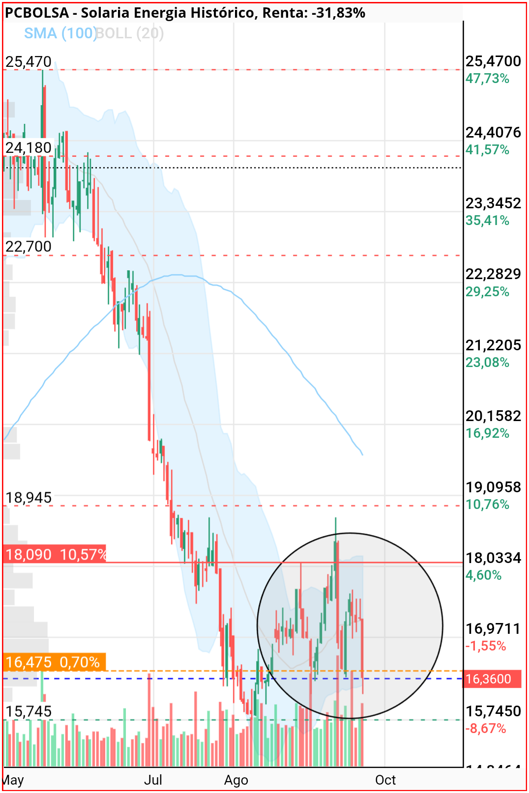 grafico de la accion pedrin69