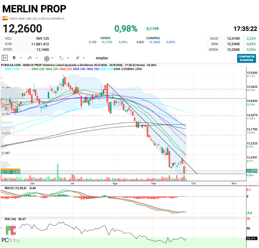 grafico de la accion henr77