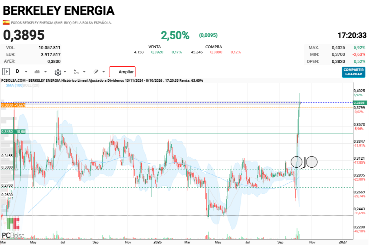 grafico de la accion dario69