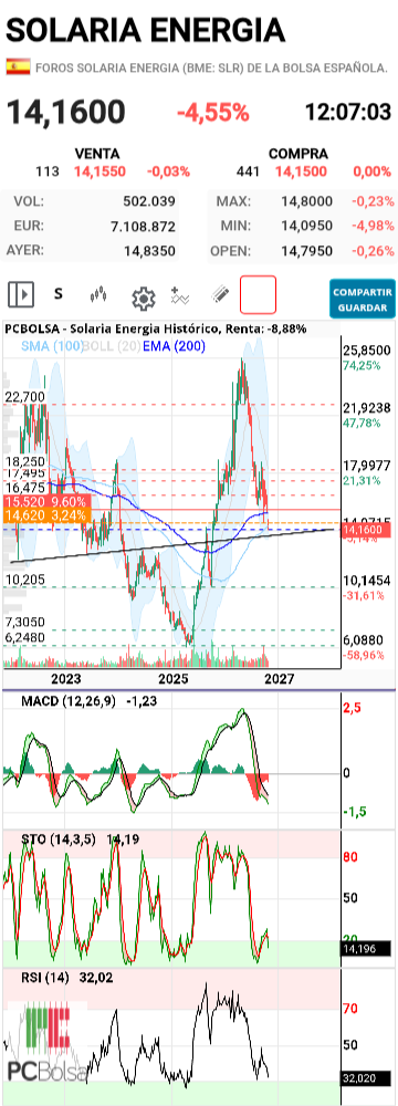 grafico de la accion diek37